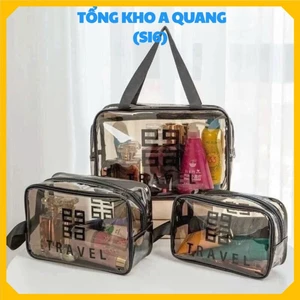 Bộ 3 Túi Du Lịch Chống Thấm Nước Chuẩn Hàn,Set 3 Túi Trong Suốt 3 Size Tiện Lợi - TÚI ĐỰNG MỸ PHẨM THỜI TRANG CAO CẤP