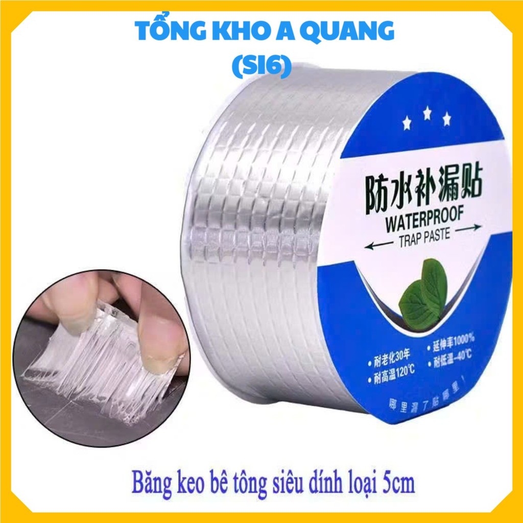Băng Keo Chống Thấm 5m,Miếng Dán Chống Thấm Nước Hiệu Quả - BĂNG DÍNH CHỐNG DỘT ĐA NĂNG CHO MÁI TÔN VÀ ỐNG NƯỚC