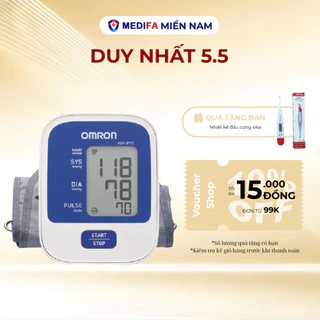 Máy Đo Huyết Áp Omron HEM-8712 Công Nghệ Đo IntelliSense Tự Động, Bảo Hành 5 Năm Chính Hãng