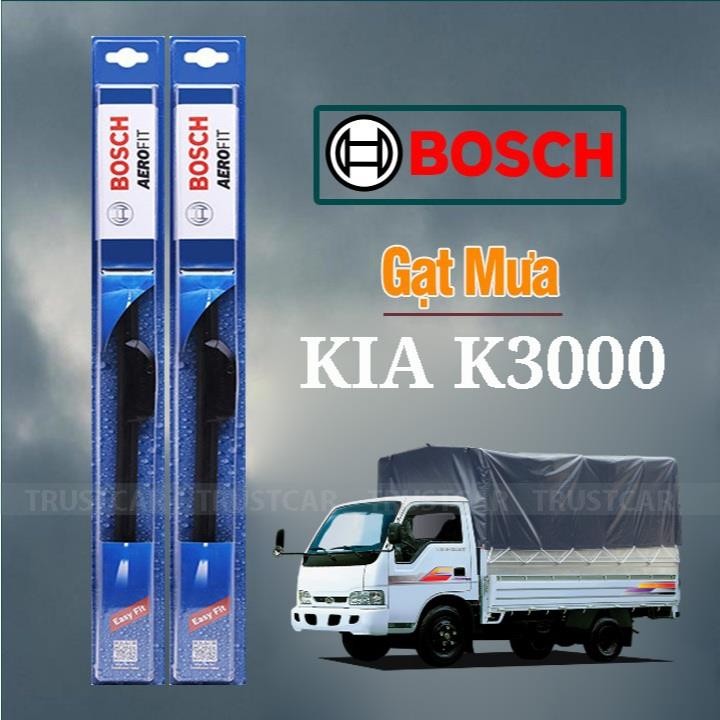 Gạt mưa xe tải KIA K3000 chất liệu silicon lưỡi cao su mềm cho khả năng gạt mưa êm ái, sạch sẽ, độ bền cao