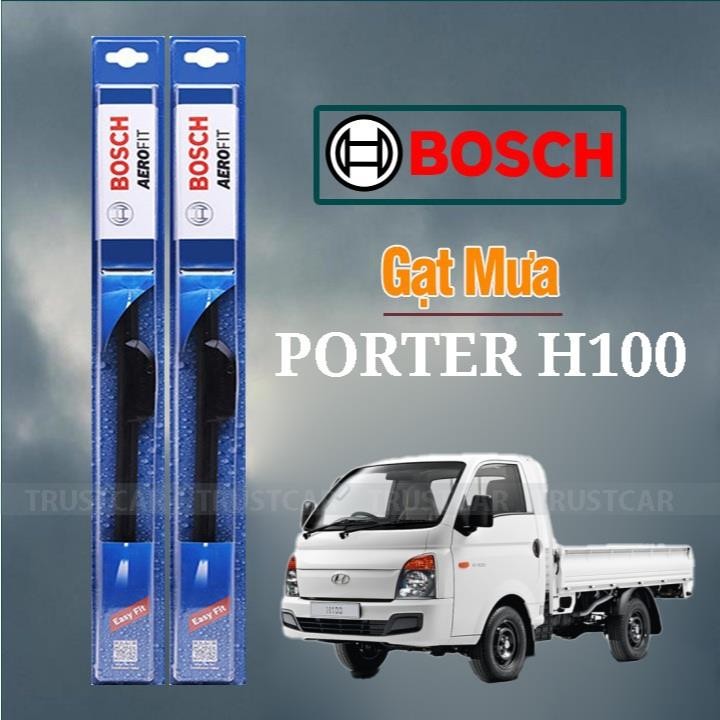 Gạt mưa xe tải HYUNDAI PORTER H100 chất liệu silicon lưỡi cao su mềm cho khả năng gạt mưa êm ái, sạch sẽ, độ bền cao