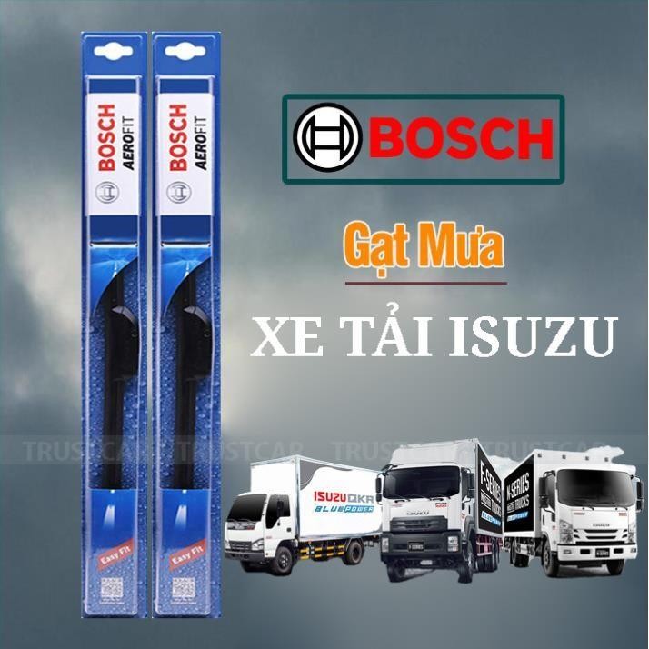 Gạt Mưa Xe Tải ISUZU QKR 150 190 210 230 270 NQR FFR NPF NMR FVR  loại lưỡi mềm silicon gạt sạch êm ái