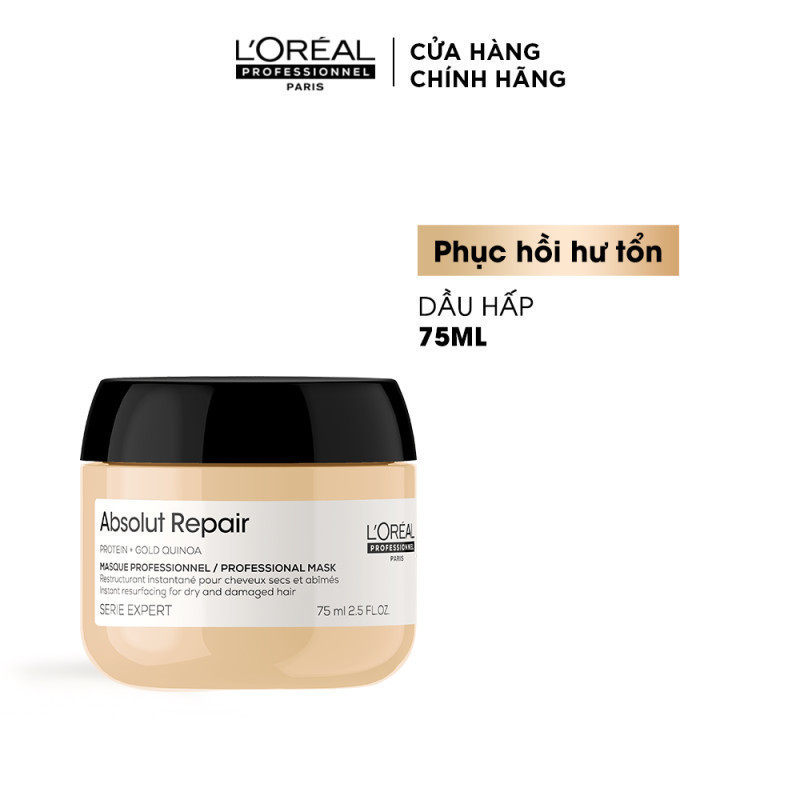 GIFT - Dầu hấp bơ phục hồi hư tổn toàn diện L'Oréal Professionnel Absolut Repair 75ml