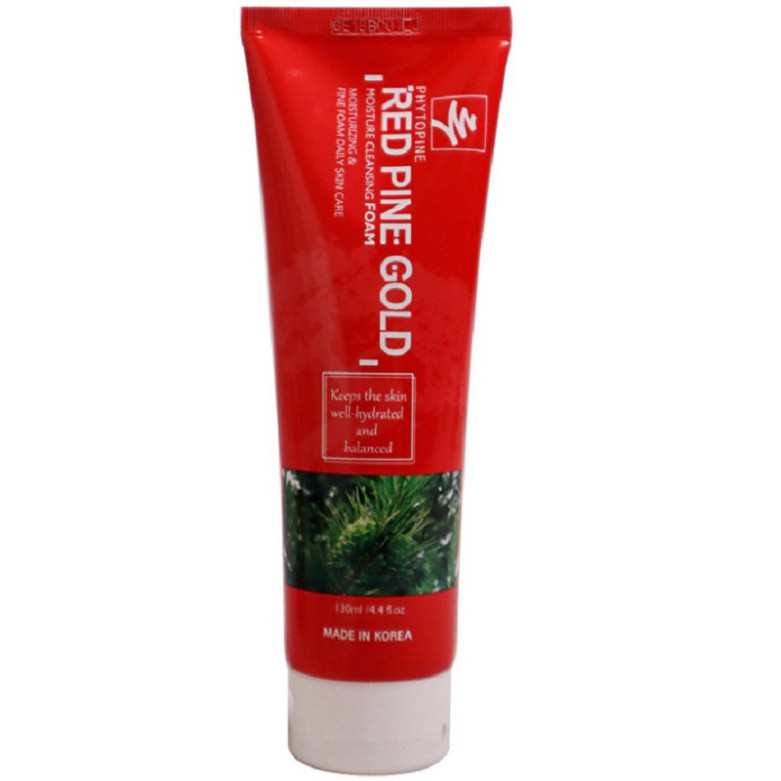 Sữa Rửa Mặt Tinh Dầu Thông Đỏ Red Pine Gold Moisture Cleansing Foam Hàn Quốc, Tuýp 130ml