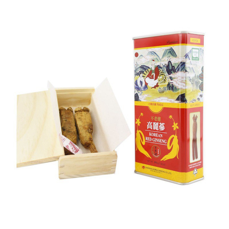 [ Hàng Chuẩn ] Hồng Sâm Củ Khô Hộp Sắt, Hộp Thiếc Daedong Hàn Quốc