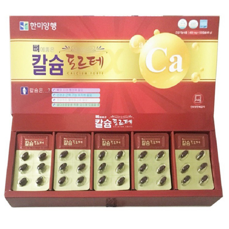 [ Hàng Chuẩn ] Viên Uống Bổ Sung Canxi Hanmi Hàn Quốc, Hộp Đỏ 120 Viên