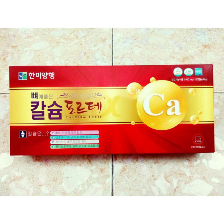 [ Hàng Chuẩn ] Viên Uống Bổ Sung Canxi Hanmi Hàn Quốc, Hộp Đỏ 120 Viên