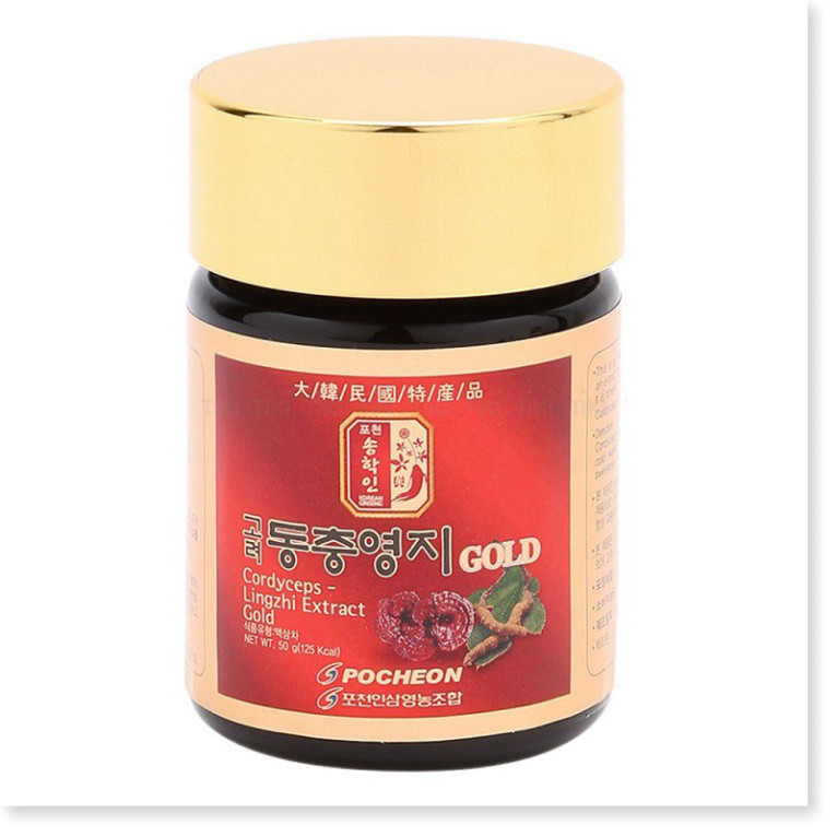 [ Chính Hãng ] Cao Linh Chi Đông Trùng Pocheon Hàn Quốc, Hộp 5 Lọ * 50gr