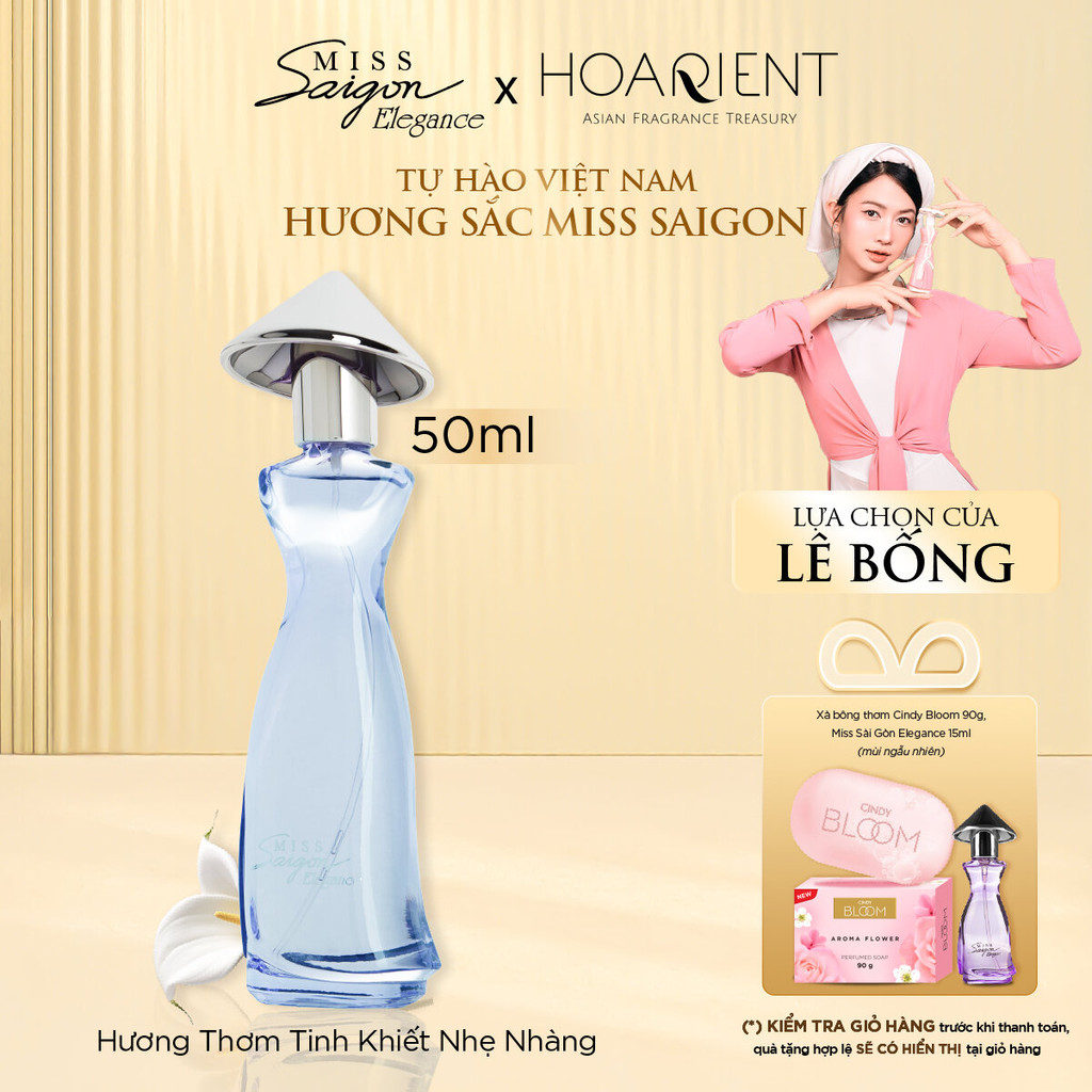 Ảnh Nước hoa nữ Miss Saigon Elegance Sapphire 50ml - Hương Tinh Khiết 1