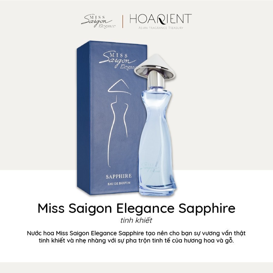 Ảnh Nước hoa nữ Miss Saigon Elegance Sapphire 50ml - Hương Tinh Khiết 3