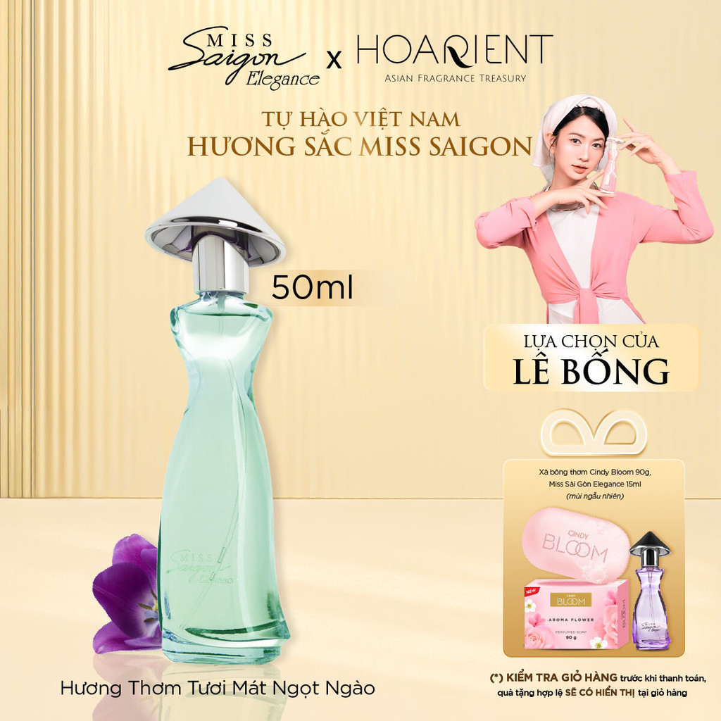 Ảnh Nước hoa nữ Miss Saigon Elegance Jade 50ml - Hương Tươi Mát 1