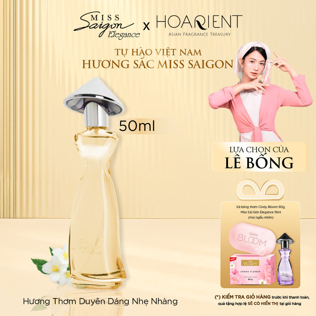 Ảnh Nước hoa nữ Miss Saigon Elegance Amber 50ml - Hương Duyên Dáng 1