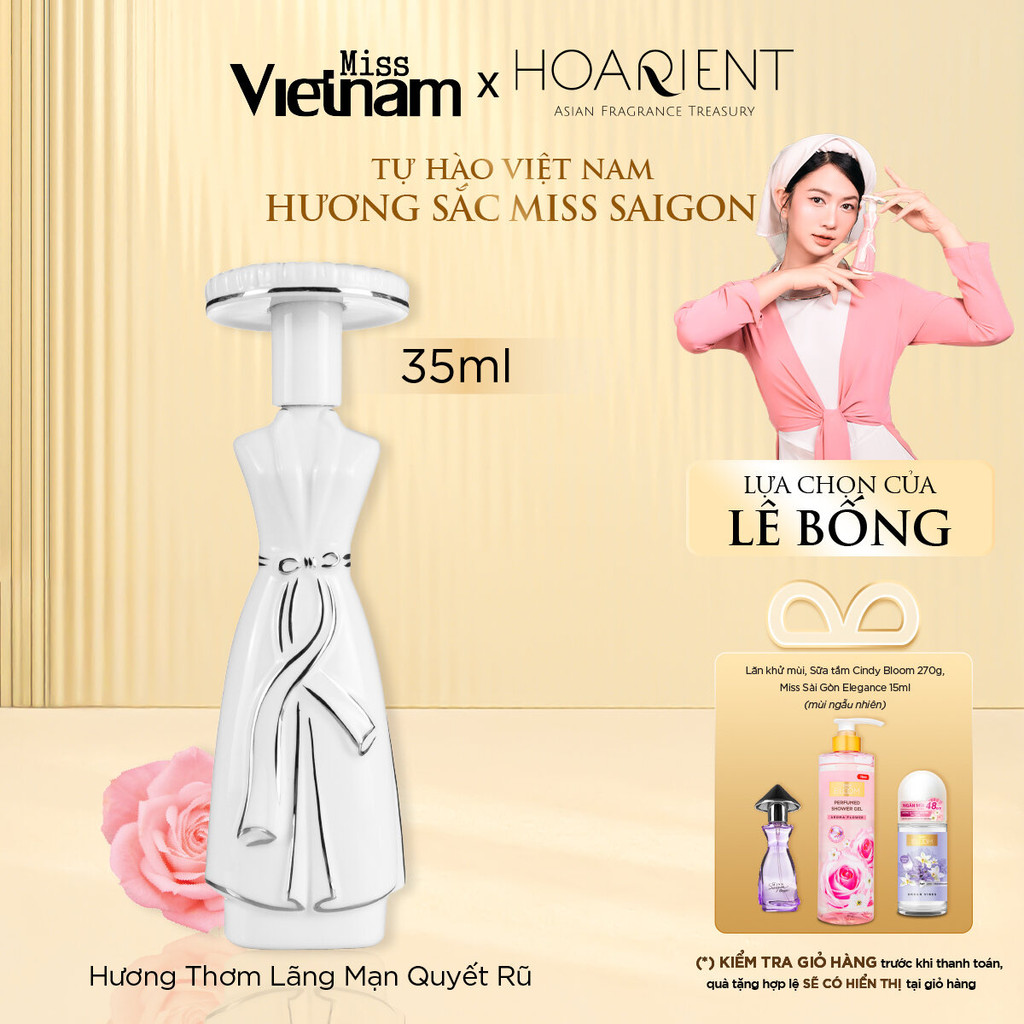 Ảnh Nước hoa nữ Miss Vietnam - Hà Nội N29 - Hộp sứ trắng EDP 35ml 1