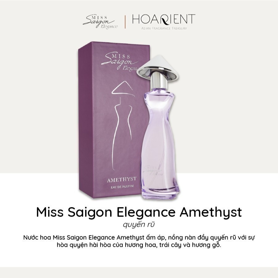 Ảnh Nước Hoa nữ Miss Saigon Elegance Amethyst 50ml - Hương Quyến Rũ 3