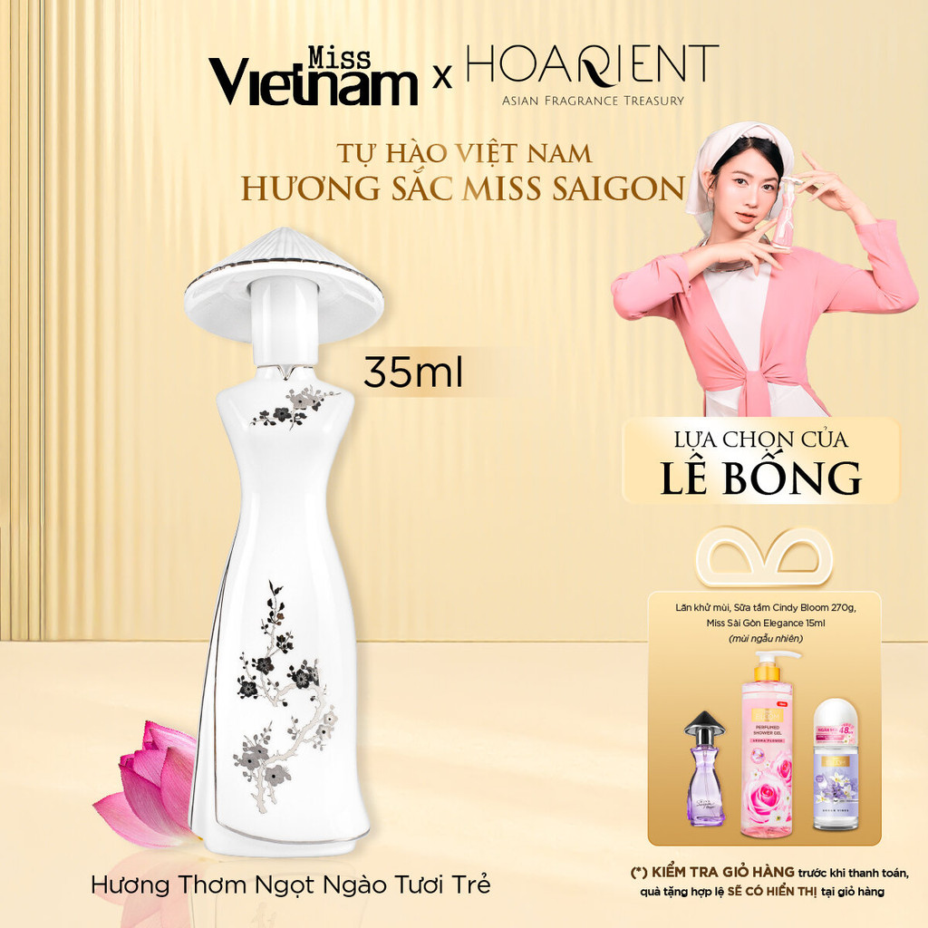 Ảnh Nước hoa nữ Miss Vietnam - Sài Gòn N27 - Hộp sứ trắng EDP 35ml 1