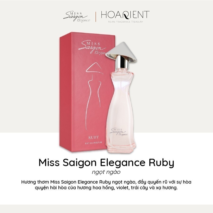 Ảnh Nước hoa nữ Miss Saigon Elegance Ruby 50ml - Hương Ngọt Ngào 3