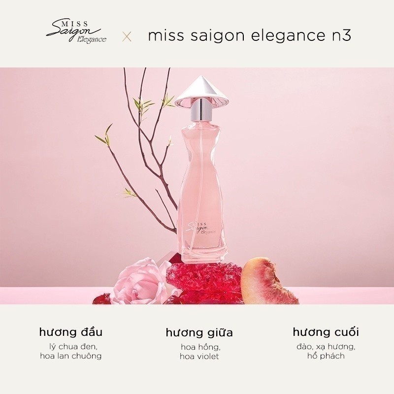 Ảnh Nước hoa nữ Miss Saigon Elegance Ruby 50ml - Hương Ngọt Ngào 2