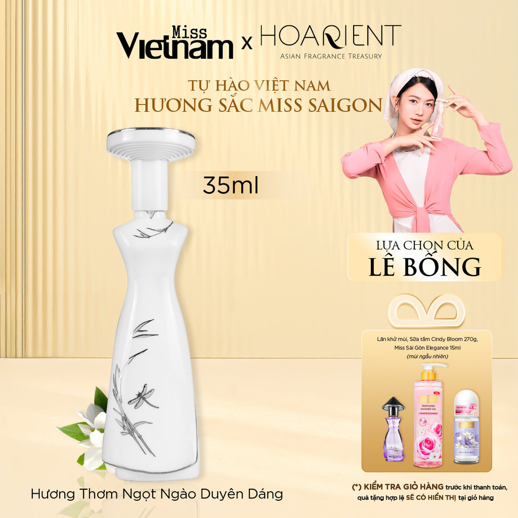 Ảnh Nước hoa nữ Miss Vietnam - Huế N28 - Hộp sứ trắng EDP 35ml 1