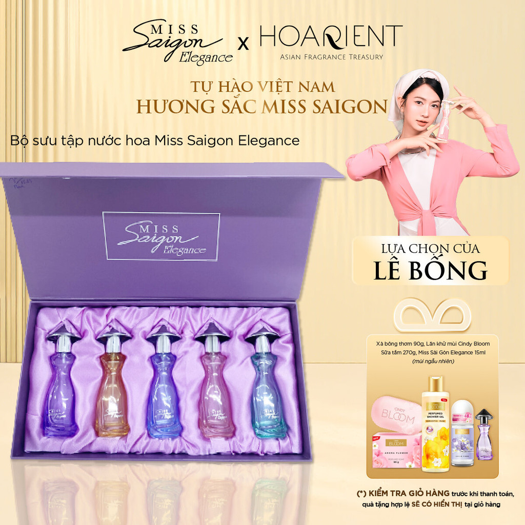 Ảnh Bộ sưu tập nước hoa Miss Saigon Elegance EDP 15ml x 5 1