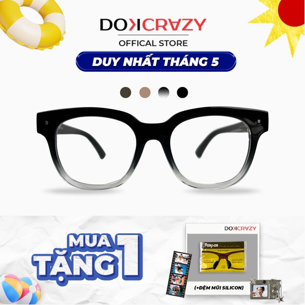 Ảnh Gọng kính DOKCRAZY KYLA Unisex Phù hợp nhiều dáng mặt, nhựa sinh học cao cấp, Chống ánh sáng xanh 1