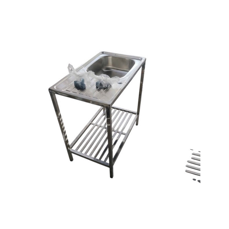 🔥 CHẬU RỬA INOX 2 NGĂN KÈM KỆ 2 TẦNG ĐỂ CHÉN – TIỆN LỢI & CHẮC CHẮN 🔥