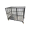 Chuồng chó mèo, thú cưng inox 40x60cm có bánh xe cửa chốt gài và khay lót chắc chắn