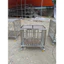 Chuồng chó mèo, thú cưng inox 40x60cm có bánh xe cửa chốt gài và khay lót chắc chắn