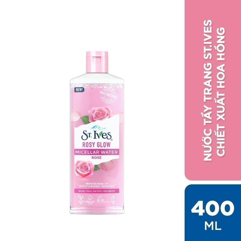Nước tẩy trang St.ives Micellar Water 400ml (Tùy chọn)