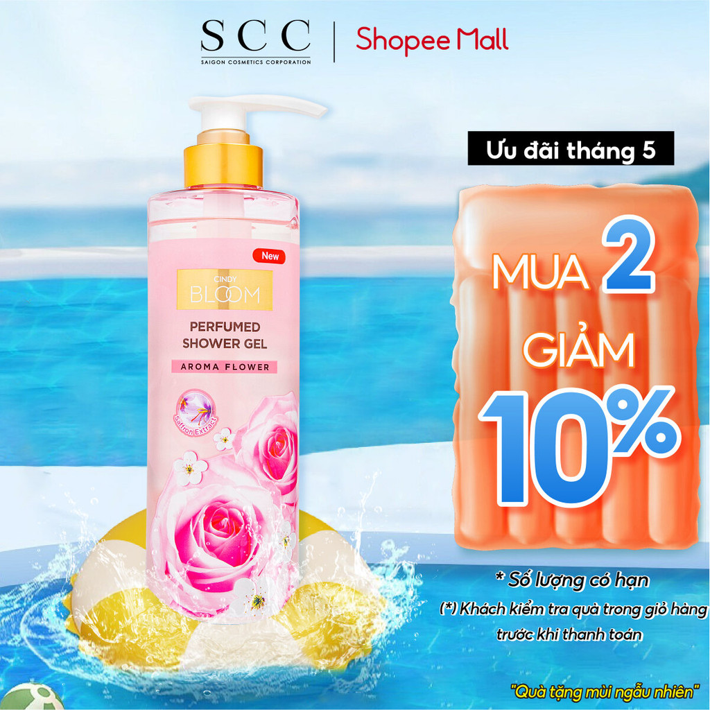 Ảnh Sữa tắm nước hoa Cindy Bloom Aroma Flower hương ngọt ngào nữ tính 640g 1