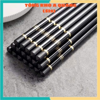 VỈ ĐŨA NHỰA CHỐNG NẤM MỐC CHỊU NHIỆT TỐT - Đũa Nhựa Kháng Khuẩn 3 Sọc Không Mùi,Set 10 Đũa Nhựa Chất Liệu An Toàn