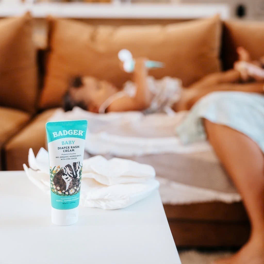 Ảnh Kem chống hăm tã cho bé BADGER Diaper Cream thành phần hữu cơ và khoáng chất an toàn cho mông trẻ sơ sinh 87mL 3