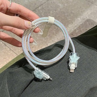 [Cá Đại Dương ] Bộ phụ kiện bảo vệ củ sạc và cáp sạc cho iphone PD18/20W bằng silicon cao cấp RABBI