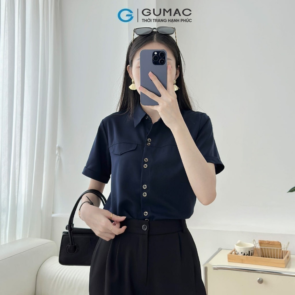 Ảnh Áo sơ mi nữ nút đôi kiểu thời trang GUMAC LAF0316 1