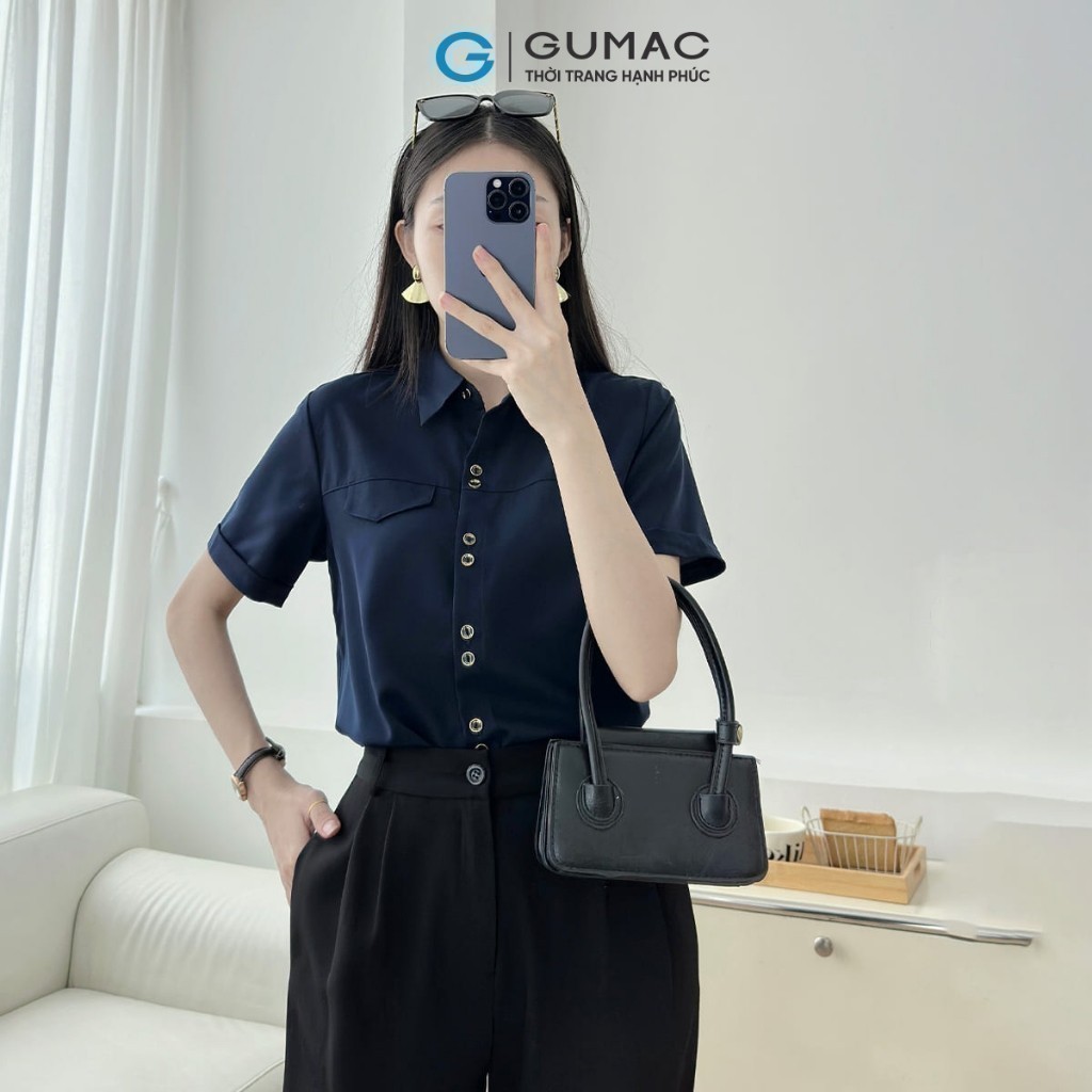 Ảnh Áo sơ mi nữ nút đôi kiểu thời trang GUMAC LAF0316 4