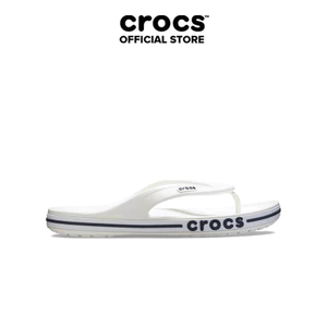 Dép Xỏ Ngón Unisex Crocs Bayaband - White/Navy - 205393-126
