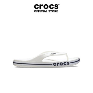 Dép Xỏ Ngón Unisex Crocs Bayaband - White/Navy - 205393-126