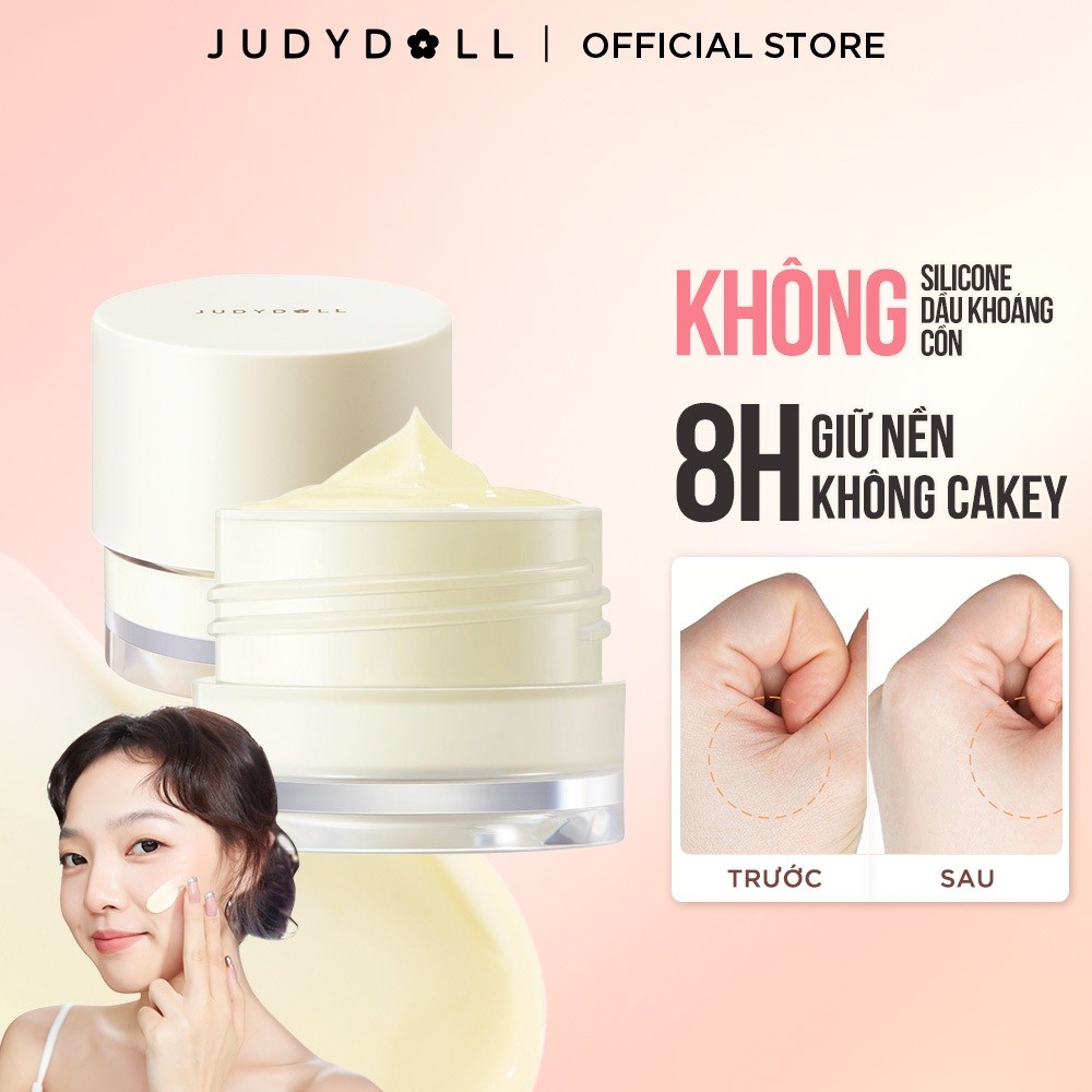 Ảnh Kem Lót Trang Điểm JUDYDOLL 30g Dưỡng Ẩm Hương Quýt Biển Nâng Tone Kiềm Dầu Mịn Lì Thu Nhỏ Lỗ Chân Lông 1