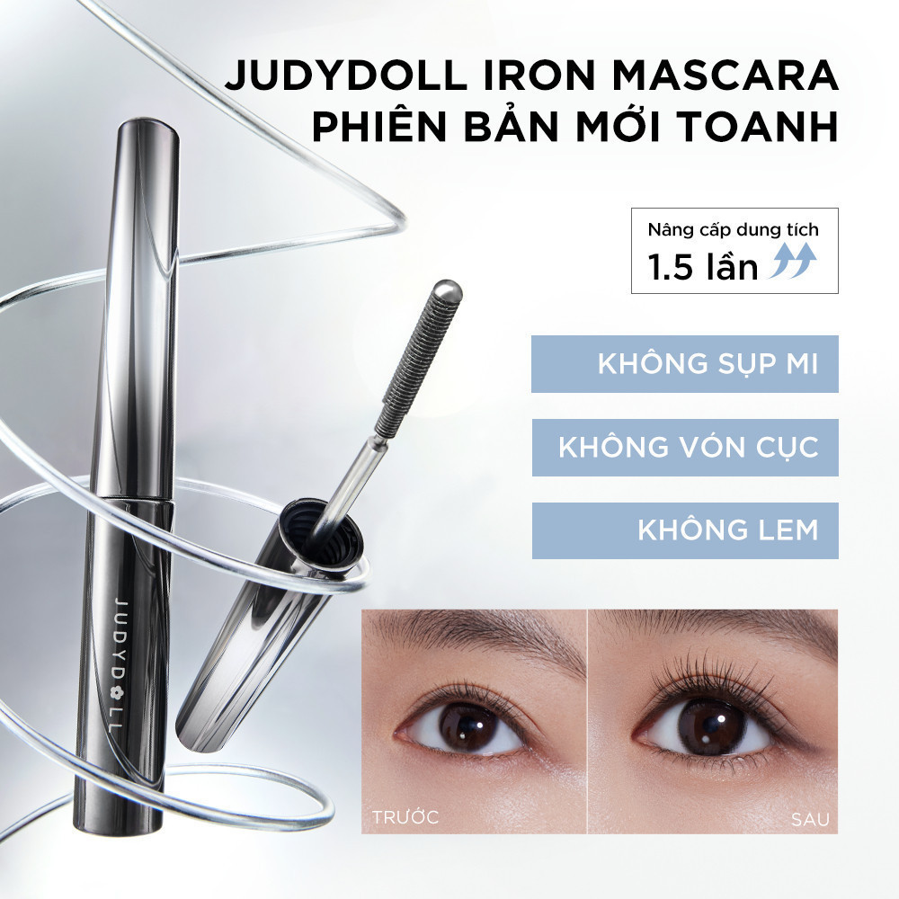 Ảnh Mascara JUDYDOLL 3g Hỗ Trợ Dài Mi Tơi Mi Cong Mi Tự Nhiên Kháng Nước Lâu Trôi Không Lem Mỏng Nhẹ Không Dày 4