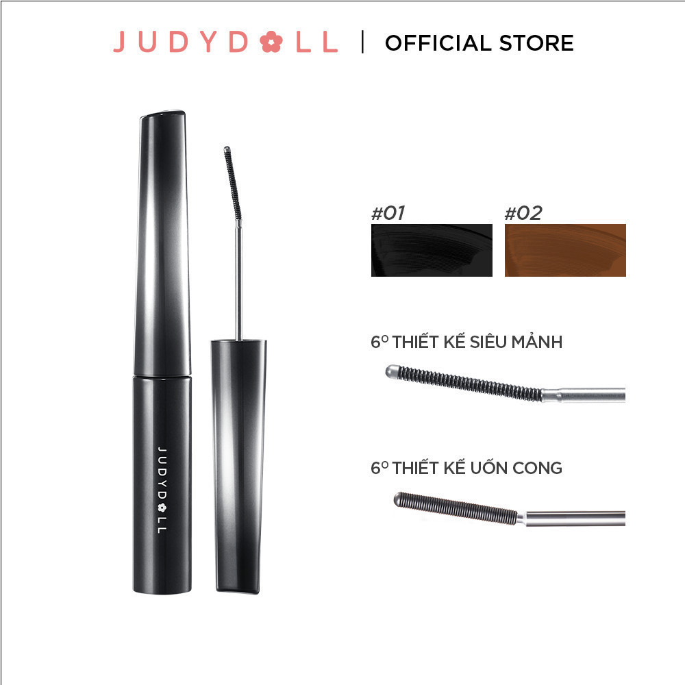 Ảnh Mascara JUDYDOLL 3g Hỗ Trợ Dài Mi Tơi Mi Cong Mi Tự Nhiên Kháng Nước Lâu Trôi Không Lem Mỏng Nhẹ Không Dày 2