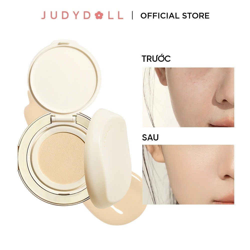 Ảnh Cushion Phấn Nước JUDYDOLL Cho Da Khô Cấp Ẩm Dưỡng Ẩm Tiệp Da Che Phủ Tốt Bền Màu Lâu Trôi Mỏng Nhẹ 1