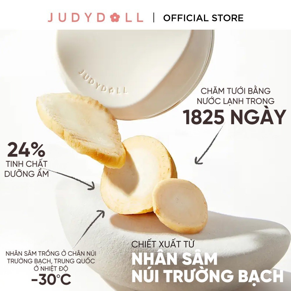 Ảnh Cushion Phấn Nước JUDYDOLL Cho Da Khô Cấp Ẩm Dưỡng Ẩm Tiệp Da Che Phủ Tốt Bền Màu Lâu Trôi Mỏng Nhẹ 3