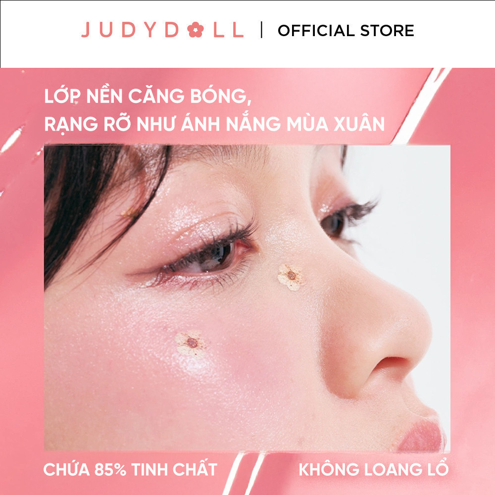 Ảnh Má Hồng Kem JUDYDOLL Căng Bóng Lâu Trôi Mềm Mịn Chuẩn Màu Tự Nhiên Tạo Hiệu Ứng 3D Gloss 2