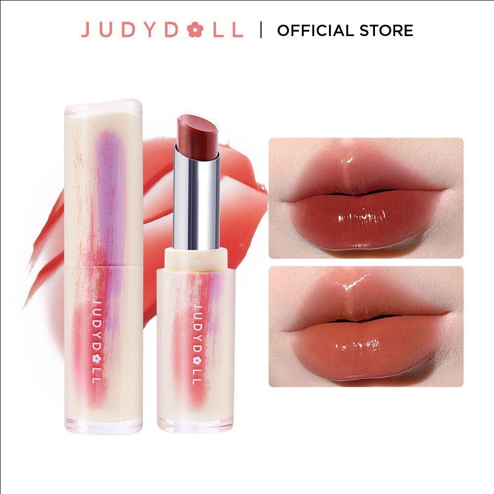 Ảnh Son Dưỡng Có Màu JUDYDOLL 3g Dưỡng Ẩm Bóng Tráng Gương Sáng Lấp Lánh Mịn Môi Bền Màu Che Phủ Vân Môi 2