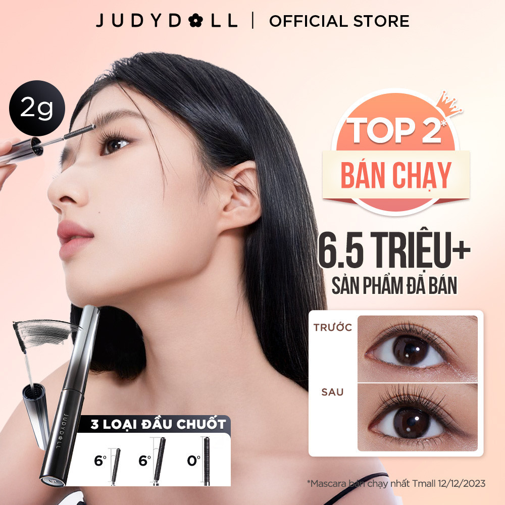 Ảnh Mascara Chuốt Mi JUDYDOLL Dày Dài Siêu Cong Lâu Trôi Chống Thấm Nước Suốt 24h Curling Iron Mascara 1