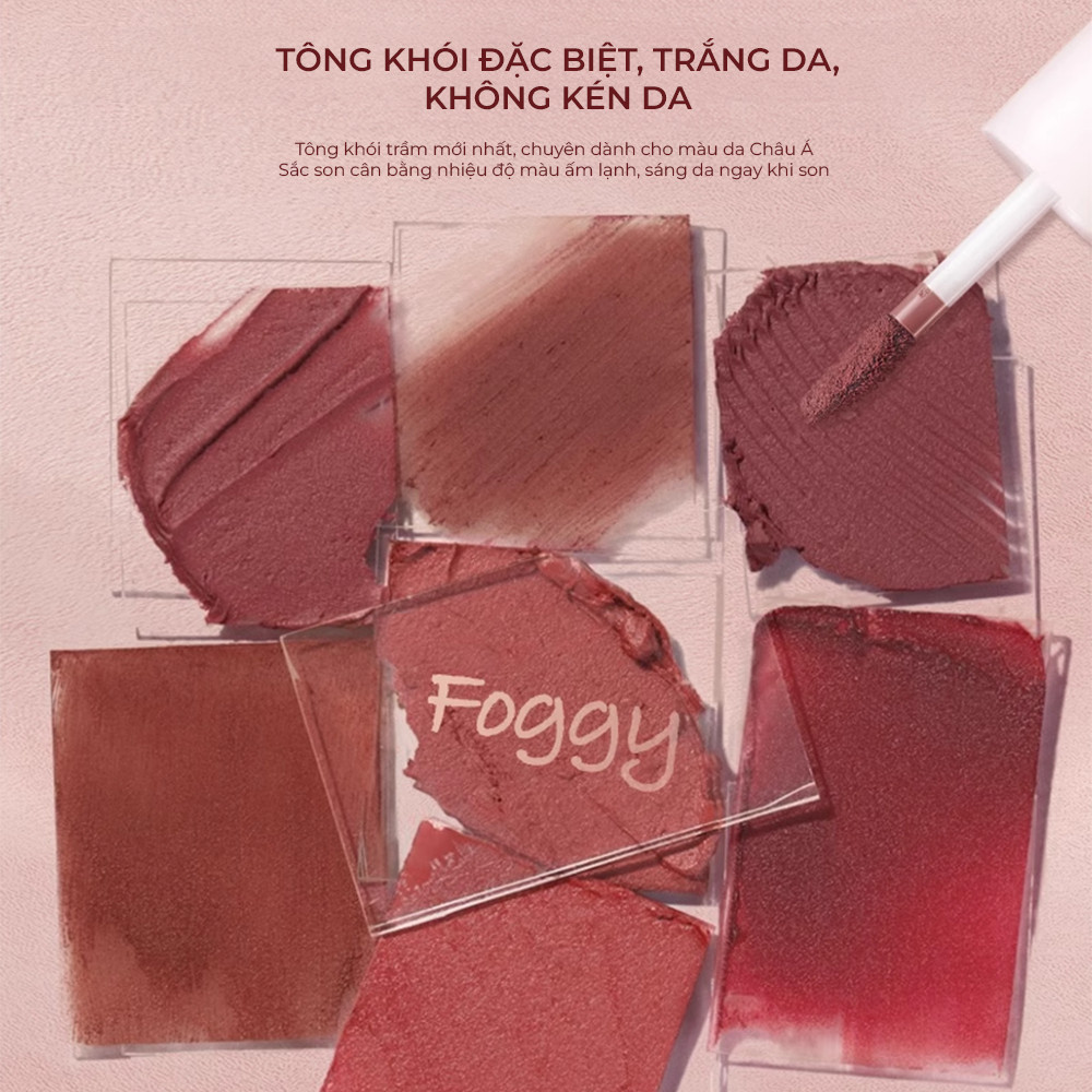 Ảnh Son Kem Bùn JUDYDOLL 3.3g Chất Son Mềm Mịn Như Nhung Che Vân Môi Giảm Thân Môi Lâu Trôi Tôn Da Giữ Ẩm Lâu Bông Mềm 4