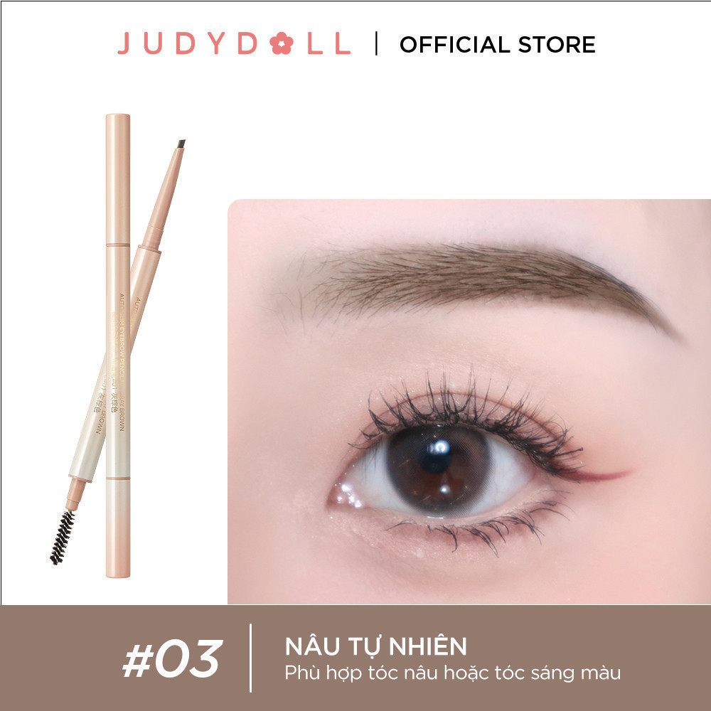 Ảnh Chì Kẻ Chân Mày JUDYDOLL Siêu Mảnh Phẩy Sợi Sắc Nét Chống Thấm Nước Lâu Trôi 4