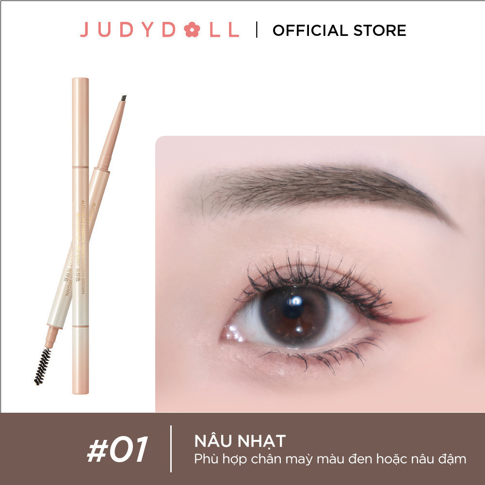 Ảnh Chì Kẻ Chân Mày JUDYDOLL Siêu Mảnh Phẩy Sợi Sắc Nét Chống Thấm Nước Lâu Trôi 3