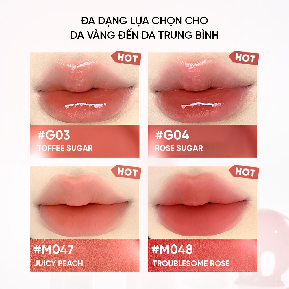 Ảnh Son Bóng Mờ JUDYDOLL Che Phủ Rãnh Môi Không Lem Dưỡng Ẩm Lâu Trôi Màu Sắc Tự Nhiên Dễ Sử Dụng 1
