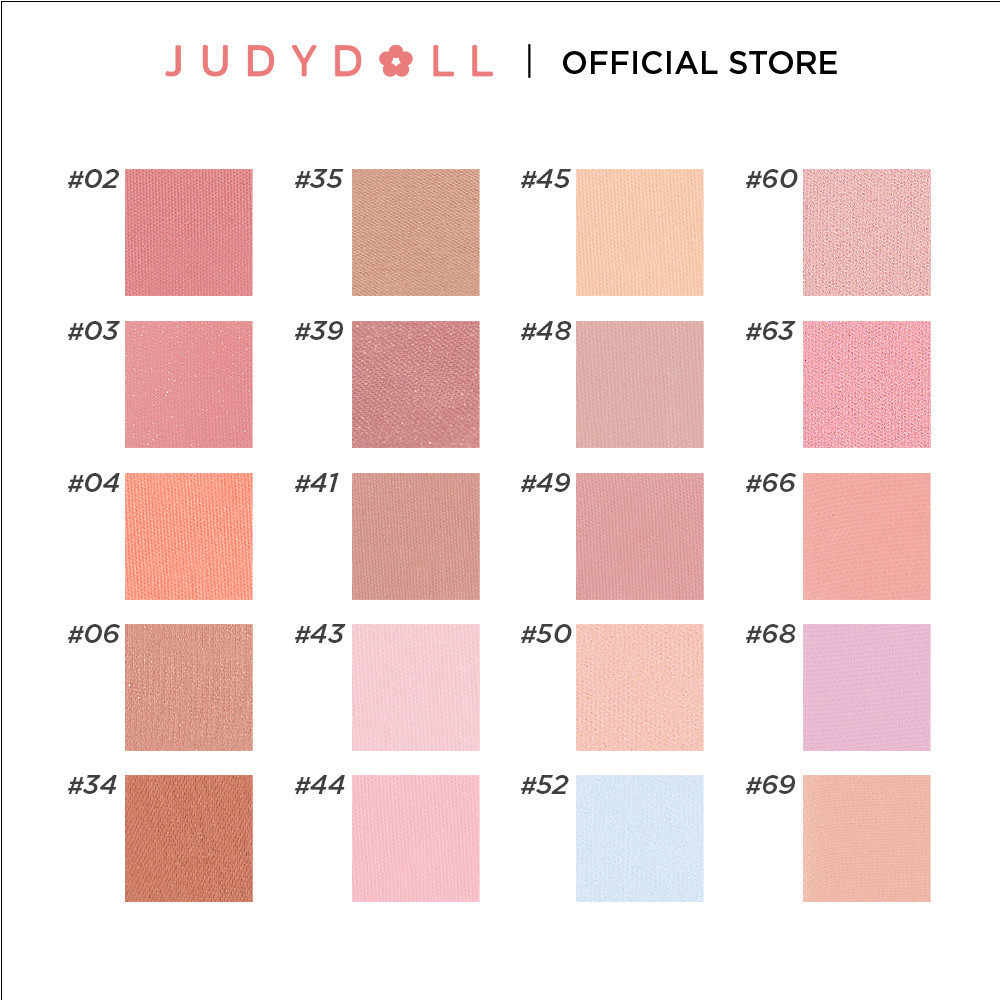 Ảnh Phấn Má Hồng JUDYDOLL 2g Đơn Sắc Mịn Lì Chuẩn Màu Trang Điểm Tự Nhiên Lâu Trôi Bền Màu Suốt 24h 2