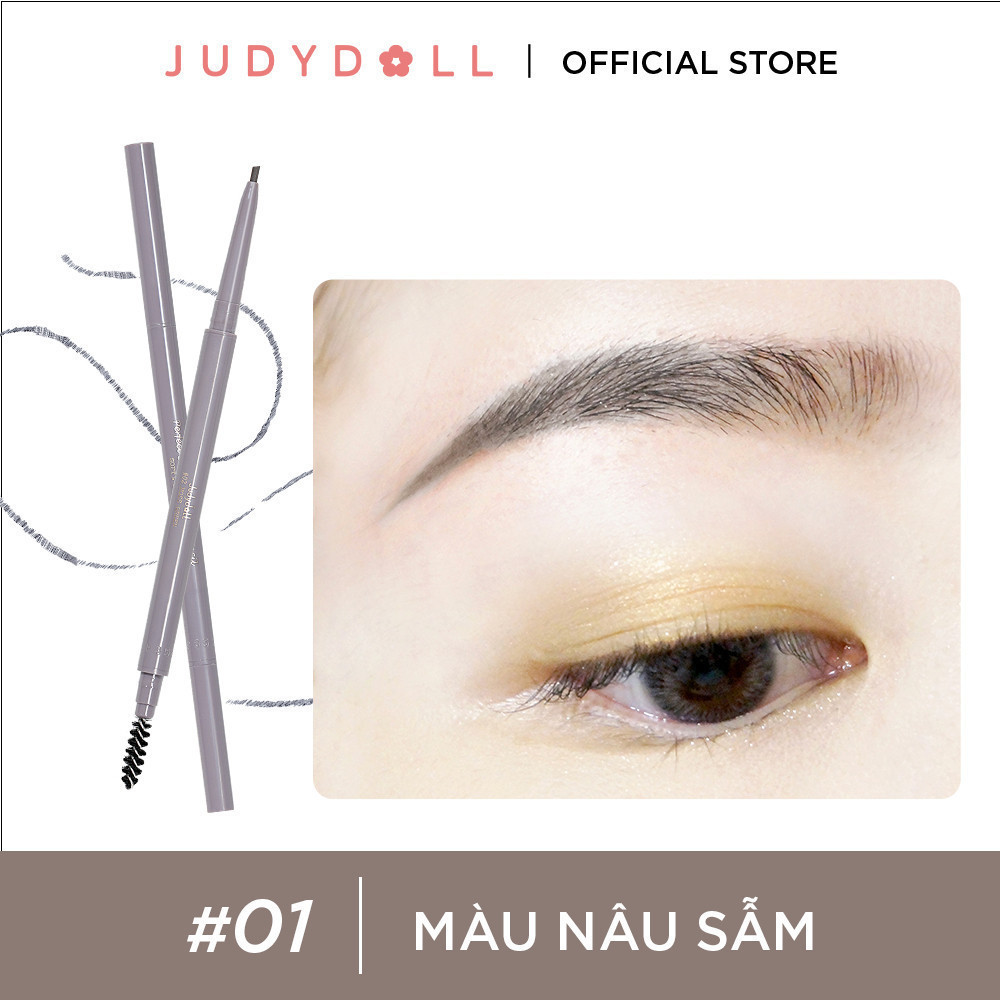 Ảnh Chì Kẻ Chân Mày JUDYDOLL 10g Siêu Mảnh Phẩy Sợi Sắc Nét Chống Thấm Nước Lâu Trôi Cho Người Mới Tập Trang Điểm & Makeup Chuyên Nghiệp 3